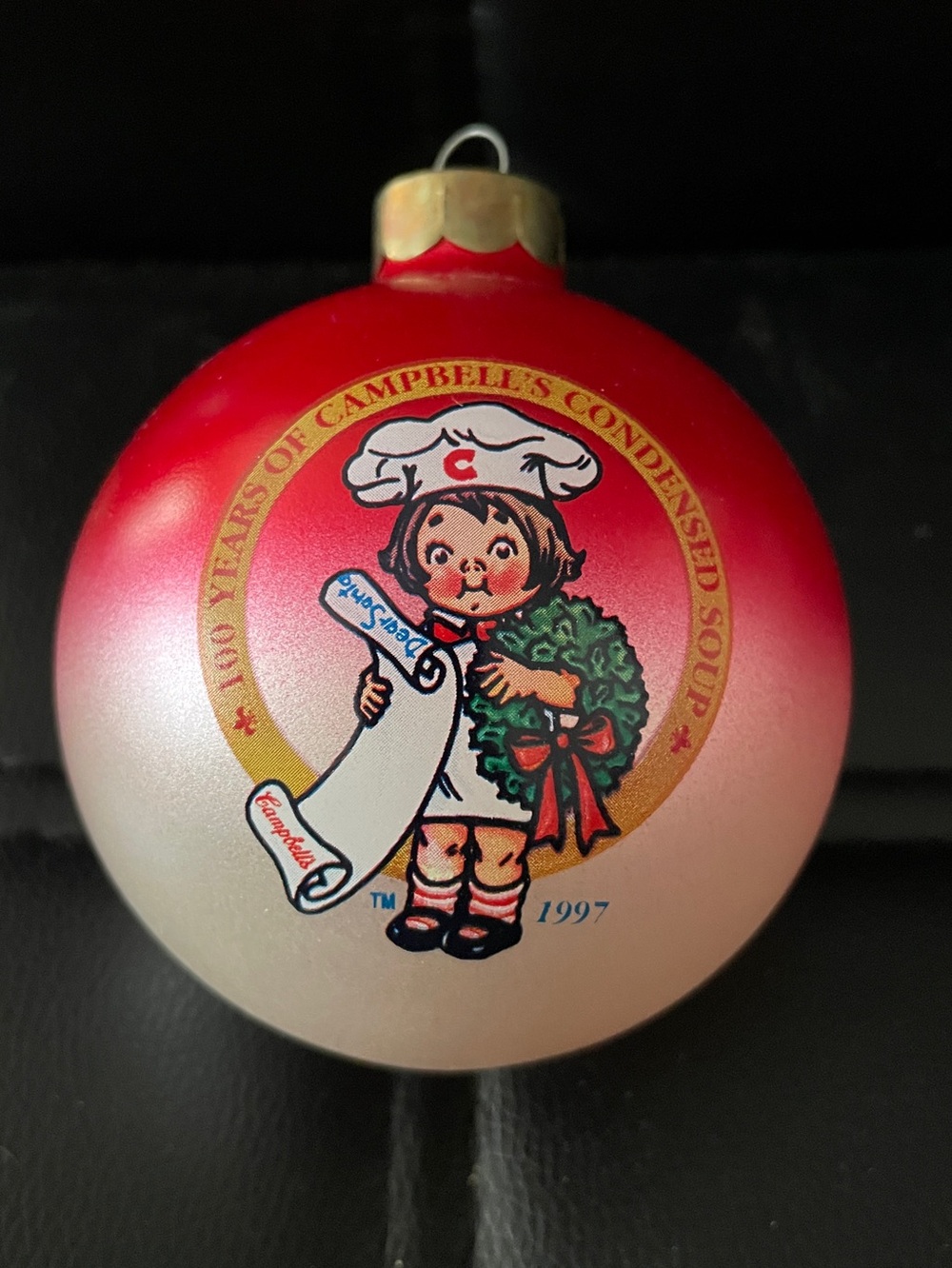 vintage 1997 Campbell Kids 100th Anniversary Collector's Edition ornament